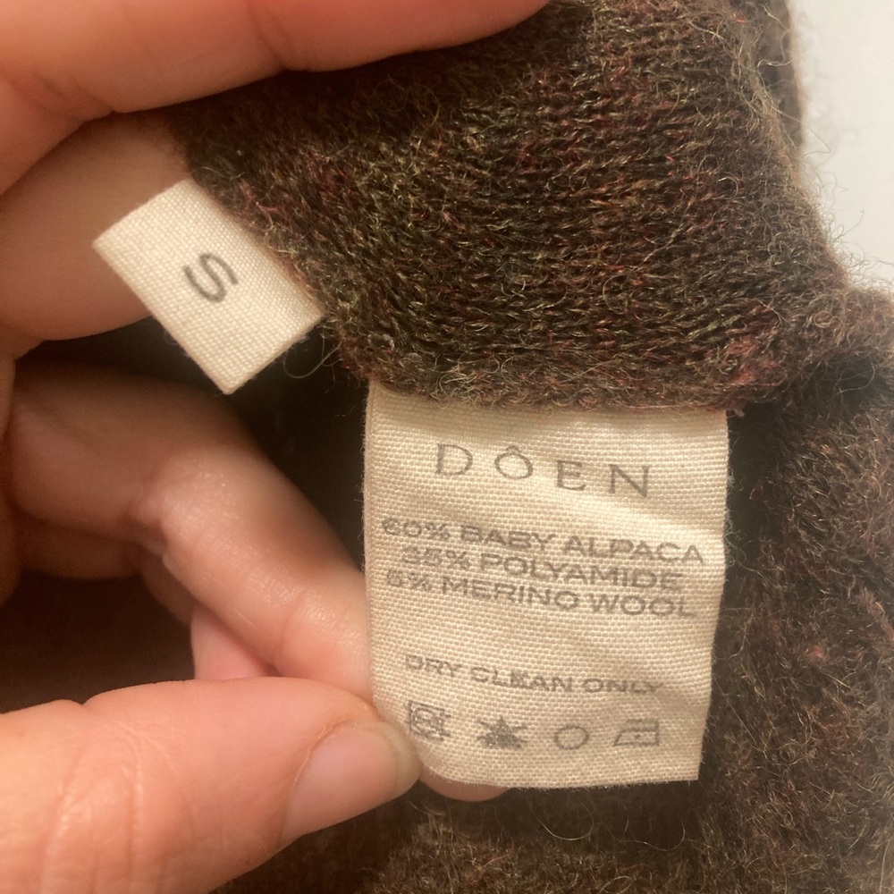 Doen Alpaca Magpie Pointelle Sweater - Picture 6 of 8